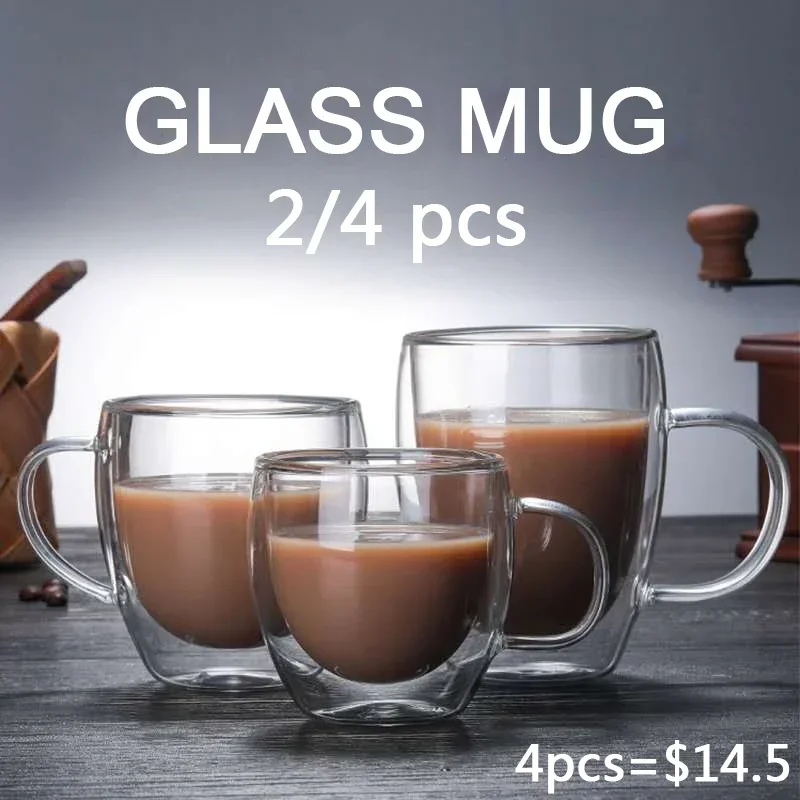 Double Bottom Wall Glass Coffe - Coffee Tea Vodka ulasan dan harga