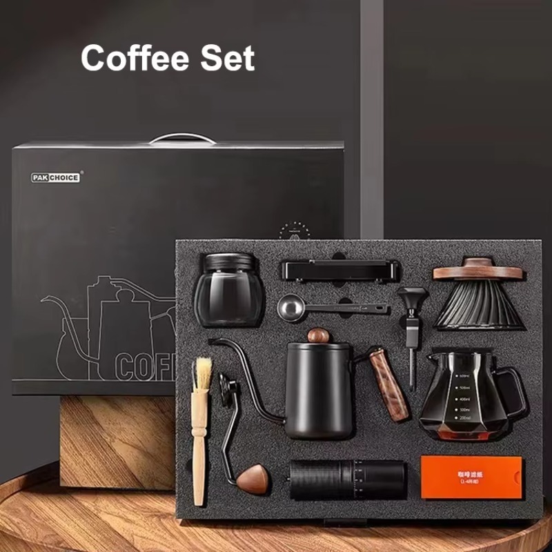 10pcs Travel Coffee Set Manual - Tea Coffee Pot Set ulasan dan harga