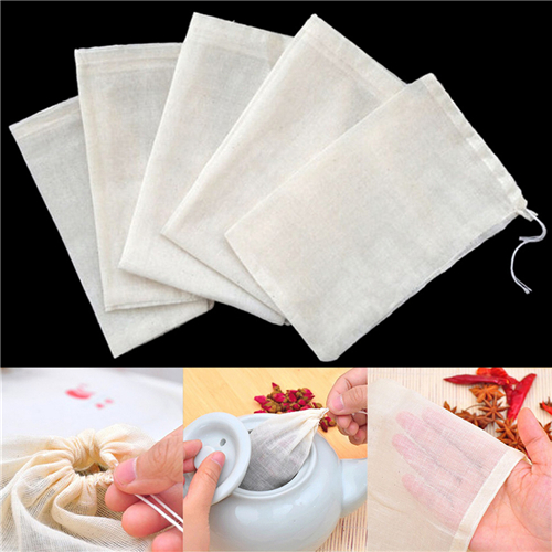 1pc/10Pcs Cotton Tea Bags Musl - Coffee Tea For Garden ulasan dan harga