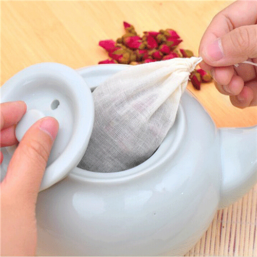 1pc/10Pcs Cotton Tea Bags Musl - Coffee Tea For Garden ulasan dan harga