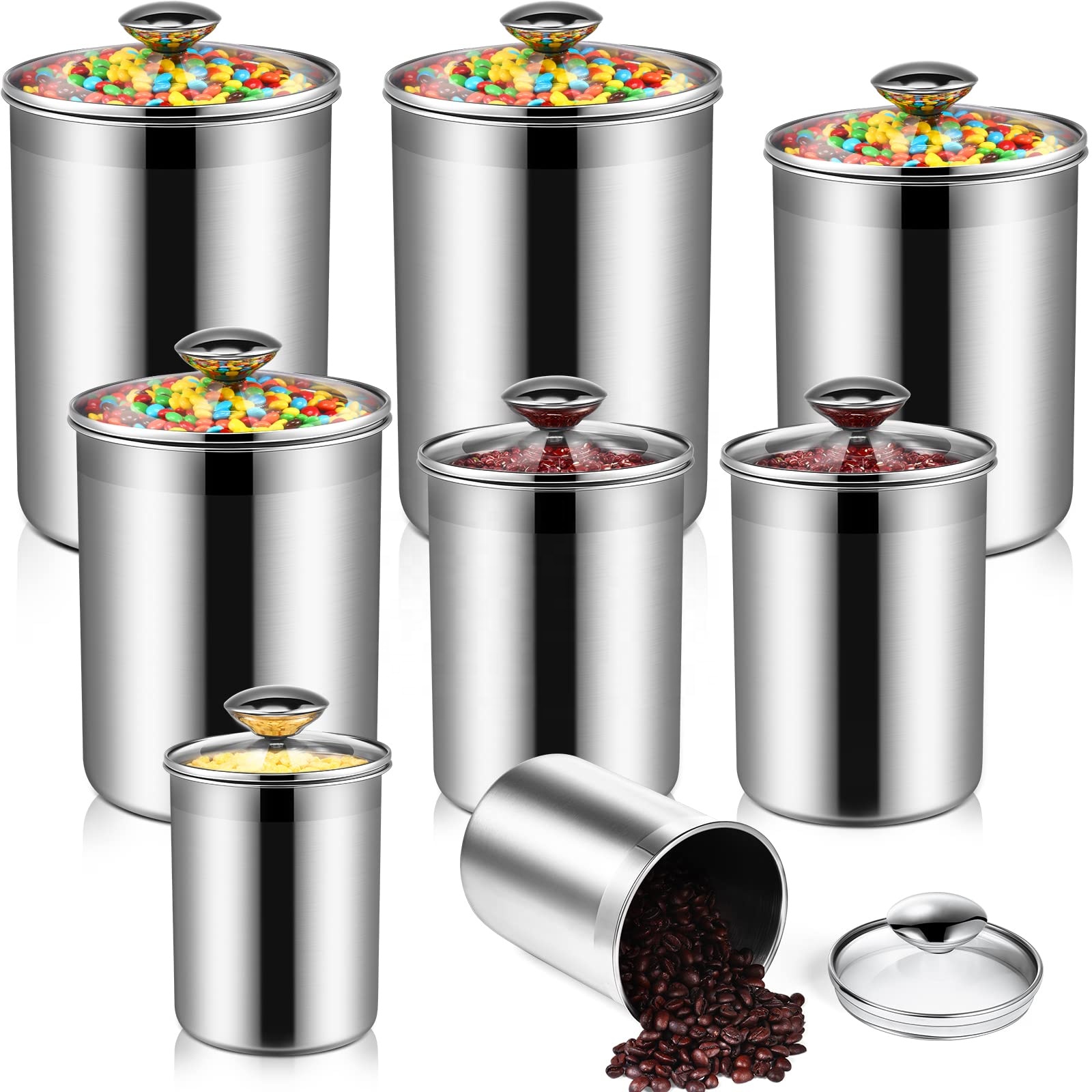 Food Storage Containers Tea Co - Coffee Tea Sugar Canisters ulasan dan harga