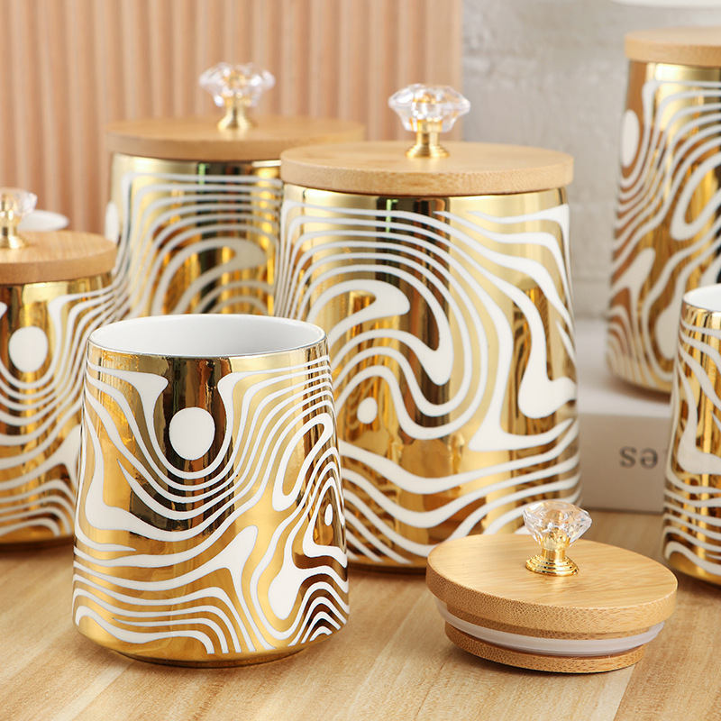 Set of 7 Color Glazed Ceramic  - Coffee Tea Sugar Canisters ulasan dan harga