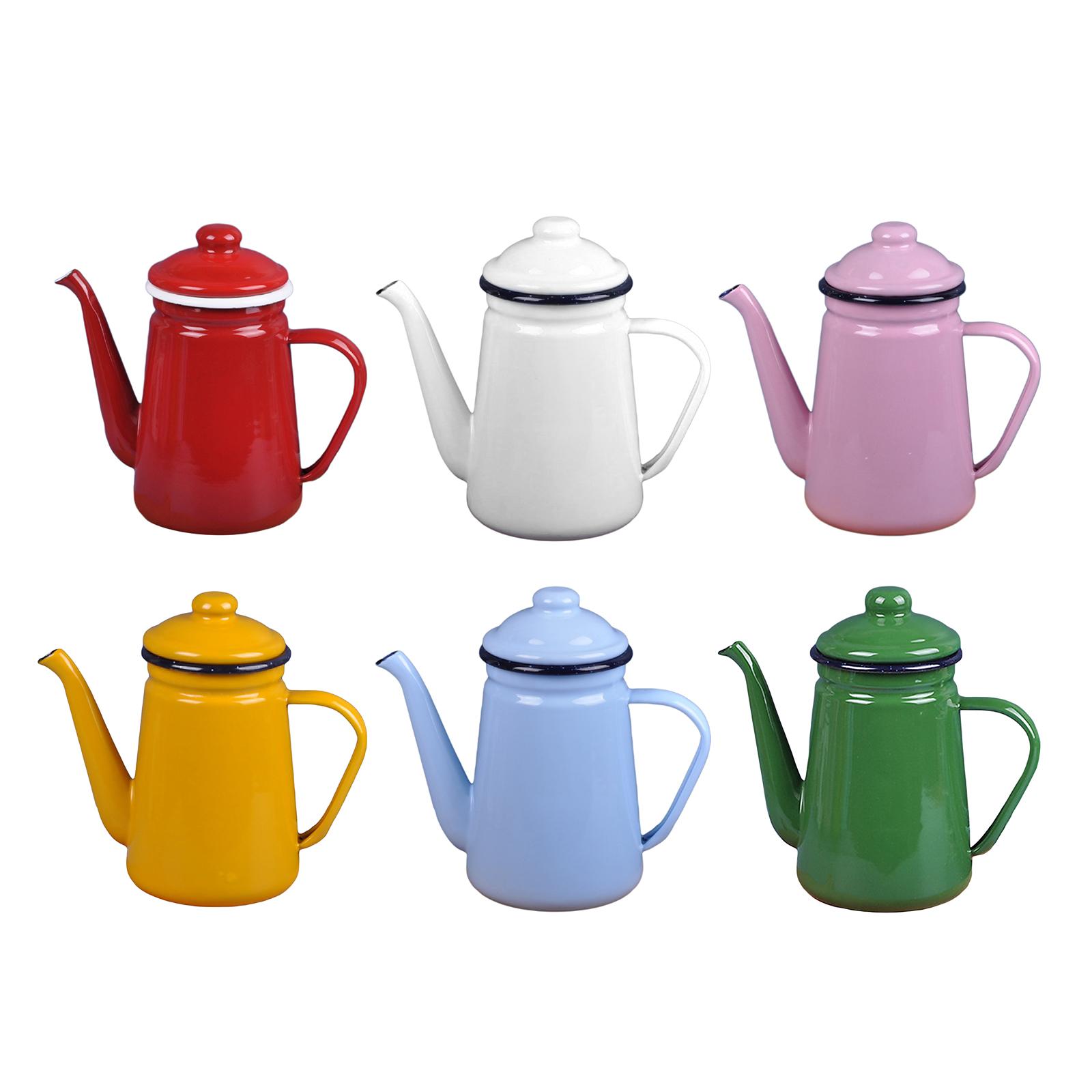 Enamel Tea Kettle Water Milk W - Coffee Tea Water Heater ulasan dan harga
