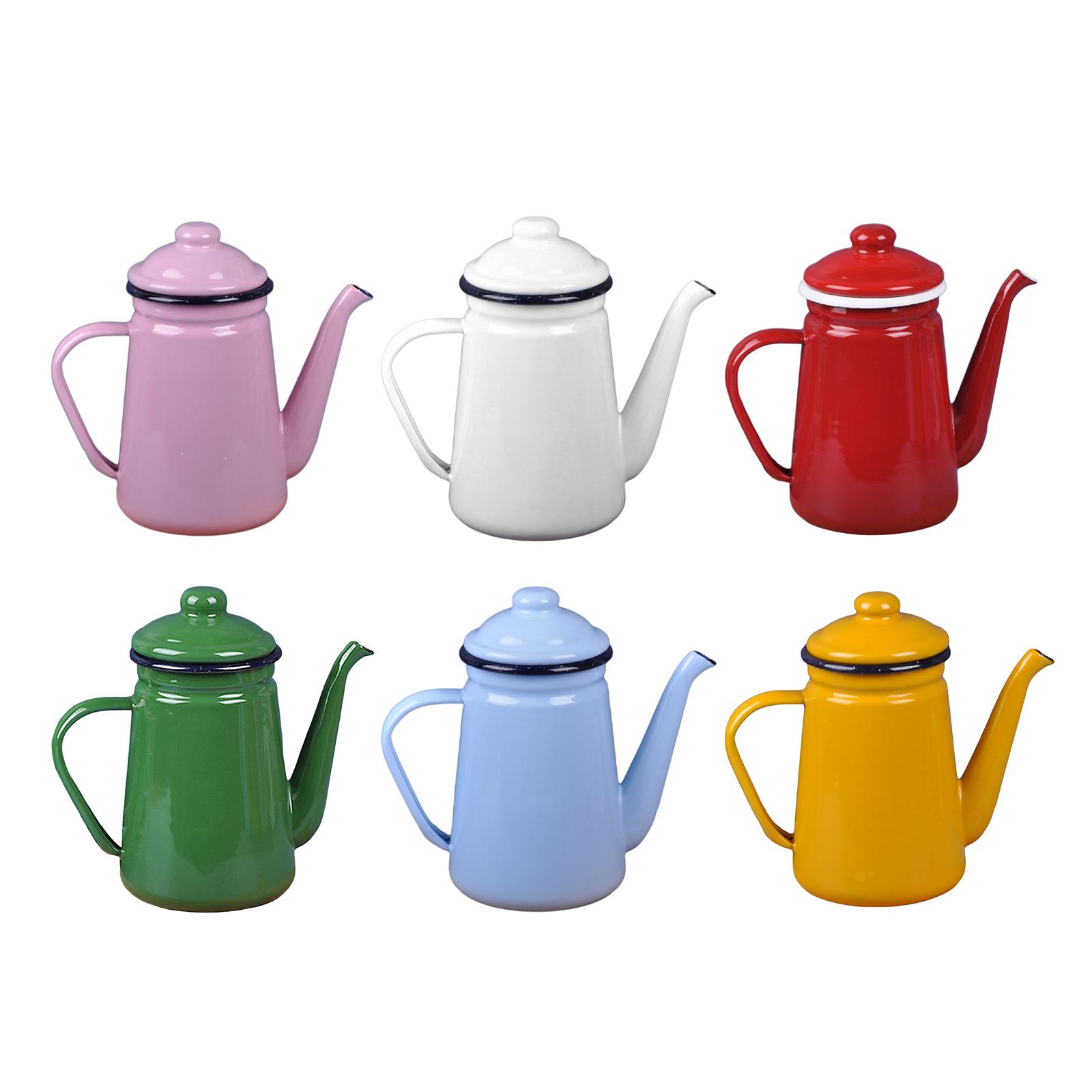 Enamel Tea Kettle Water Milk W - Coffee Tea Water Heater ulasan dan harga