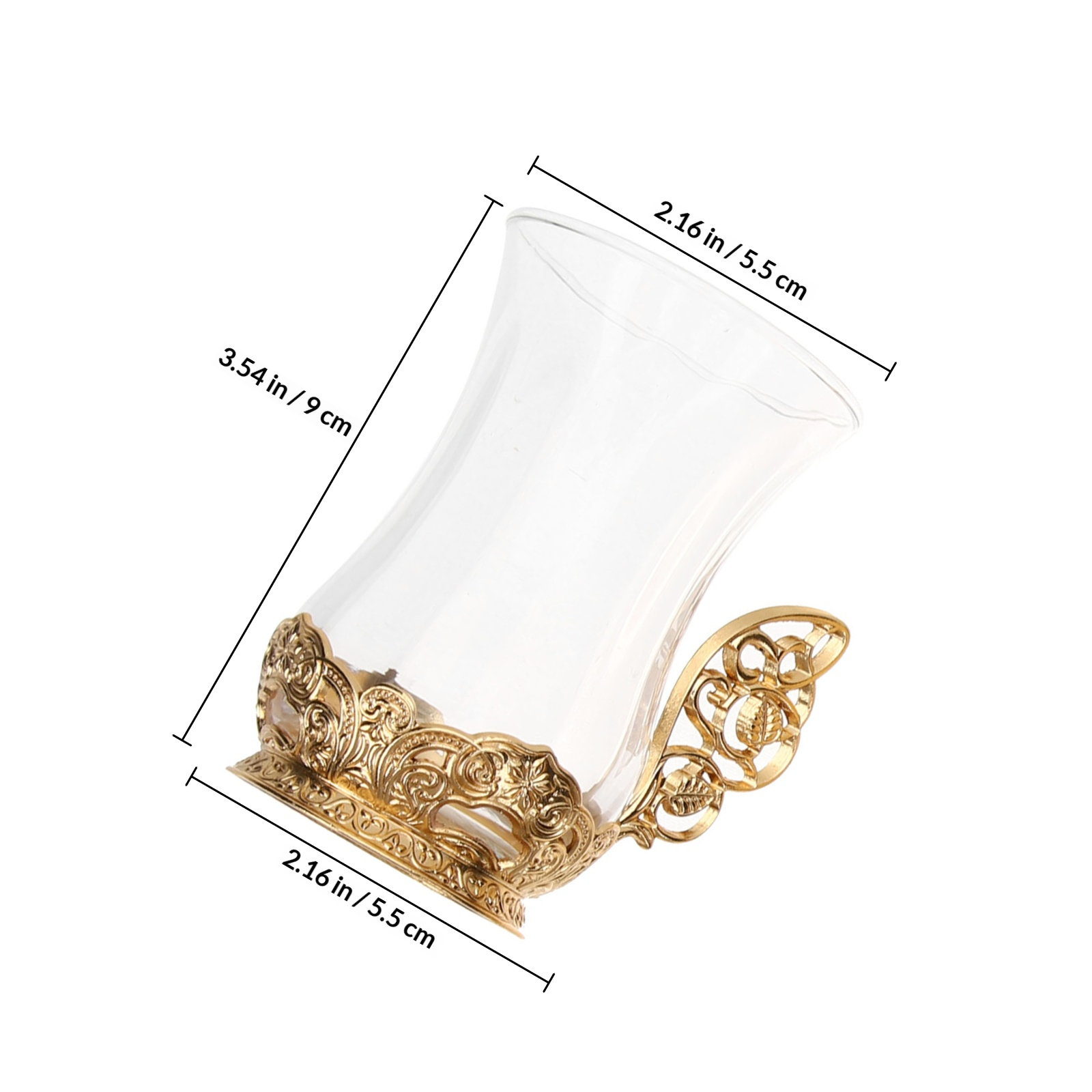1Set Glass Coffee Cup Set Prem - Coffee Tea Chocolate ulasan dan harga