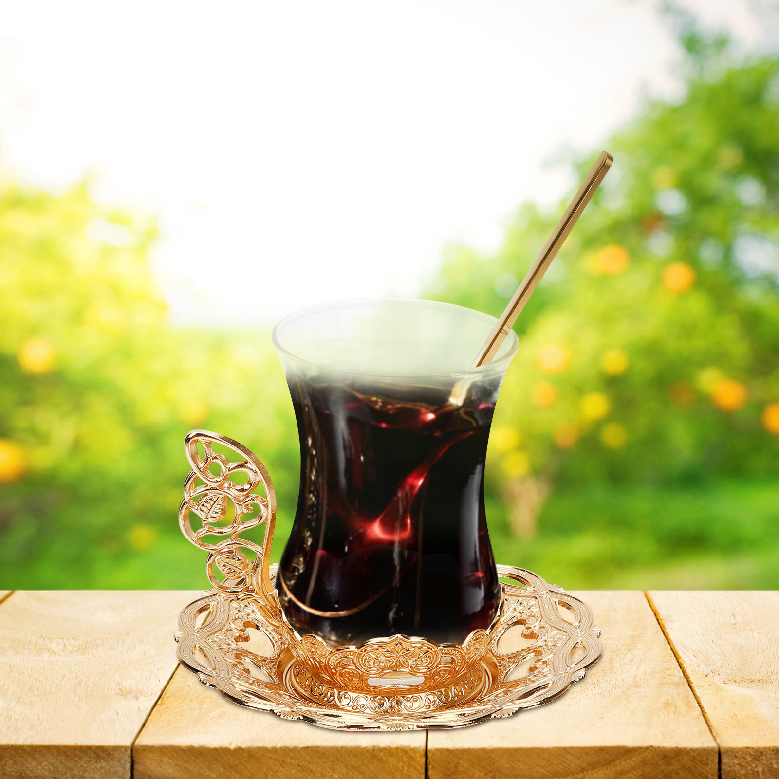 1Set Glass Coffee Cup Set Prem - Coffee Tea Chocolate ulasan dan harga