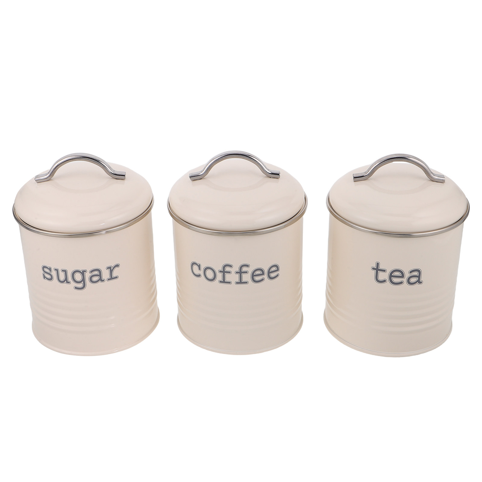 3Pcs Sealed Coffee Bean Contai - Coffee Tea Sugar Canisters ulasan dan harga